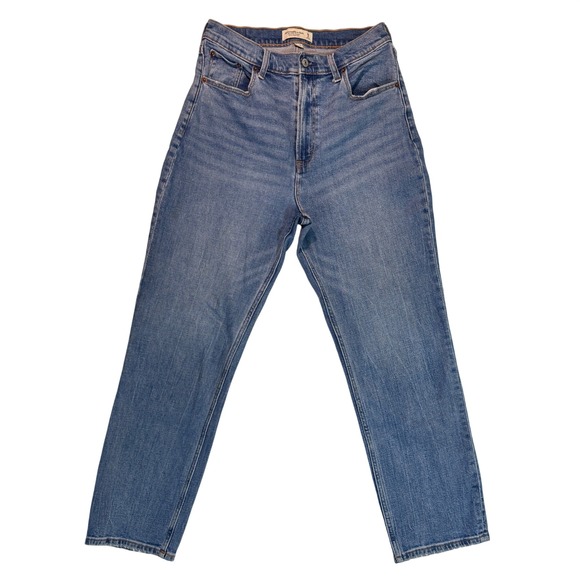 Abercrombie & Fitch Denim - Abercrombie Curve Love Ultra High Rise Ankle Straight Jeans 29/8